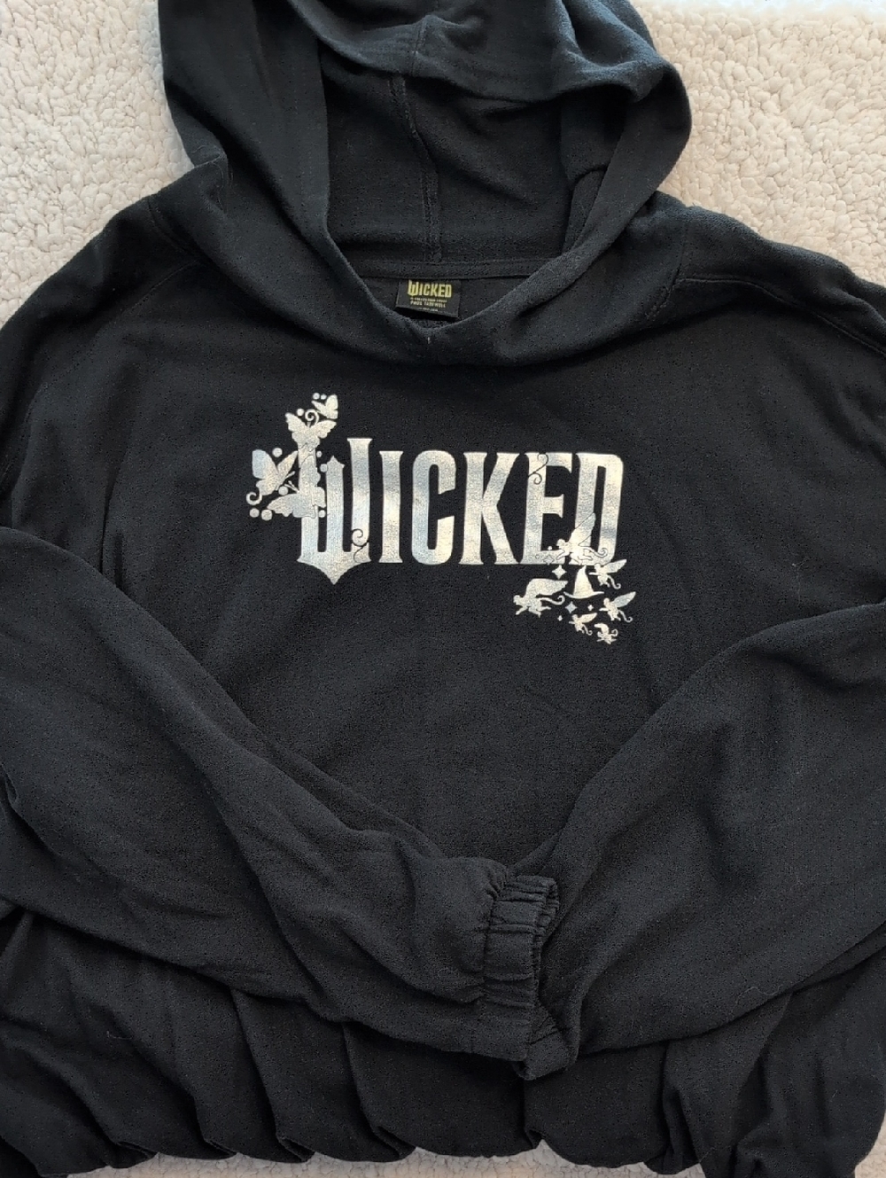 Wicked Movie Black Graphic Hoodie - Women's
